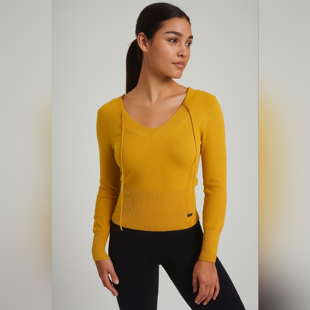 💛 Miss Sixty Killah Yellow V-Neck Sweater – New